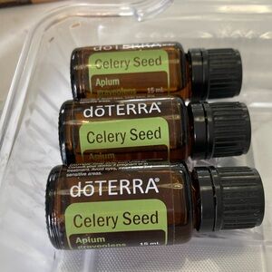 Lot of 3 15ml essential oil Celery Seed new sealed doTERRA